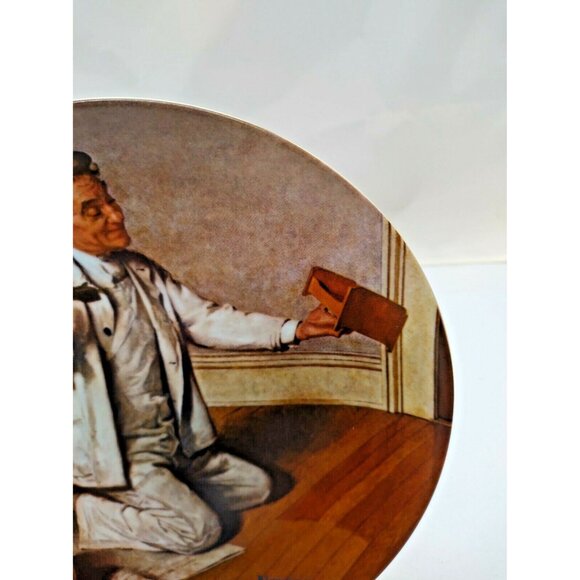 Norman Rockwell Collector's Plate 8 1/2" - "The Painter" - Picture 5 of 11
